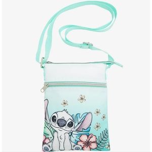Loungefly Disney Lilo & Stitch Tropical Sketch Passport Crossbody Bag